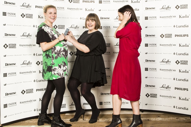 L to R: Liv Harper, Toni Brandso and Sarah Reid of Material Creative. Winners of Retail Award for Tonic Room.