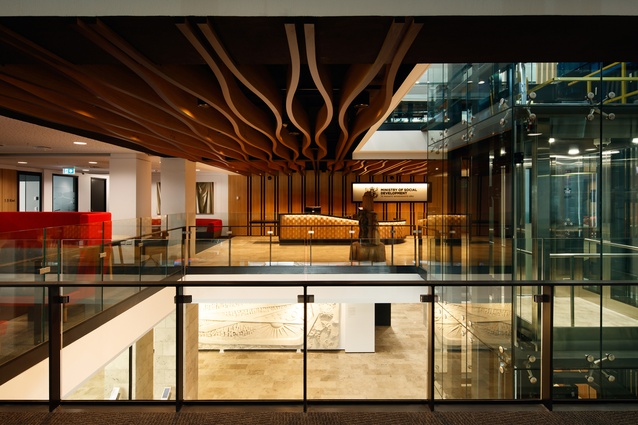 Interior Architecture winner: Ministry of Social Development Fitout by Studio of Pacific Architecture.