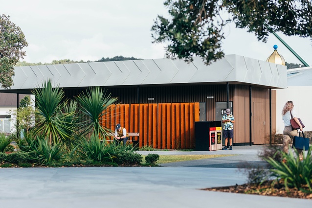 Whangārei Town Basin Pavilion eastern elevation.