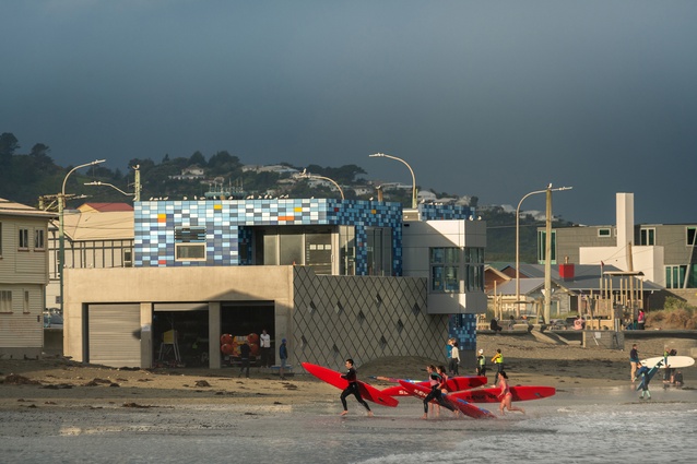 Shortlisted – Public Architecture: Lyall Bay Surf Life Saving Club by Archaus.																						