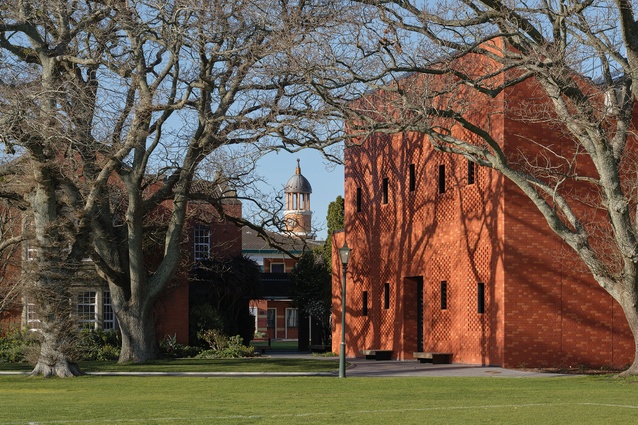 Brick buildings by two King’s ‘old boys’, Abbott (left) and Patterson (right), were built almost a century apart.