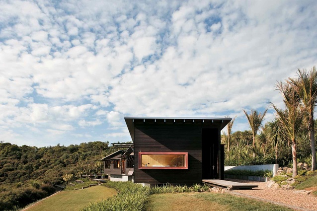 The Owhanake Bay house designed by Strachan Group Architects. 