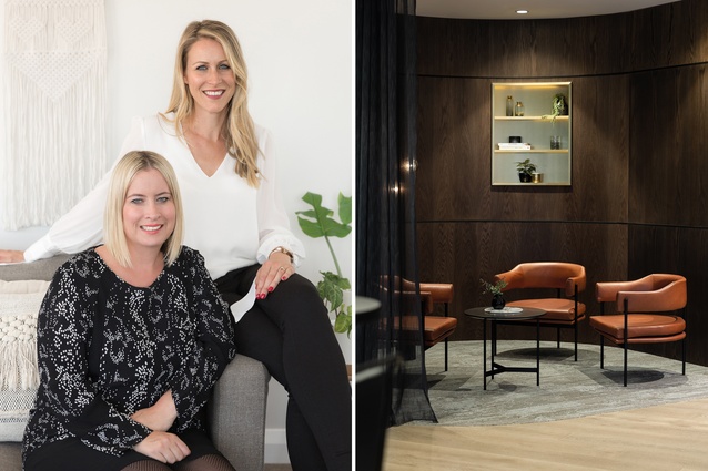 Chantel Fisher and Kelly Rowe began boutique interiors firm Maken after wanting more flexibility; Maken designed the offices for Burton Partners law firm.
