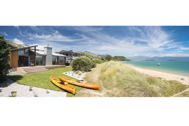 Housing Alts & Adds Award: Tata Beach Family Bach by Redbox Architects.
