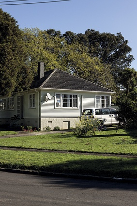 A typical state house, this one is located in Three Kings, Auckland. “There is little regional or climatic variation in state housing around the country.”