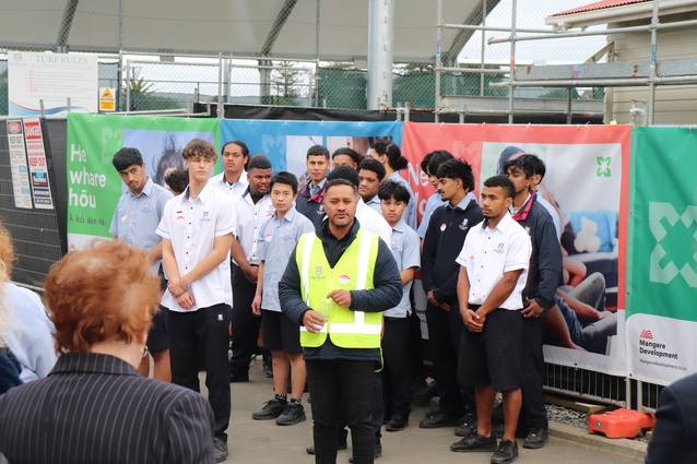 One Tree Hill College Deputy Principal Terry Kimiangatau addresses attendees at the welcome event in June.