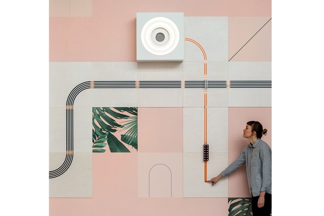 Interactive wall display by UM Project and Flavor Paper.