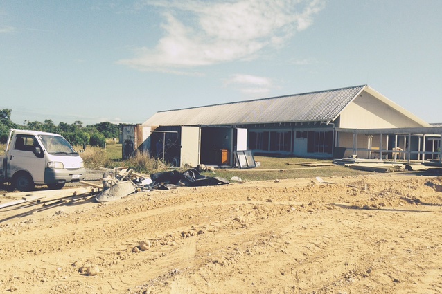 The site at Niue Foou Hospital where the day-bed facility will be built.