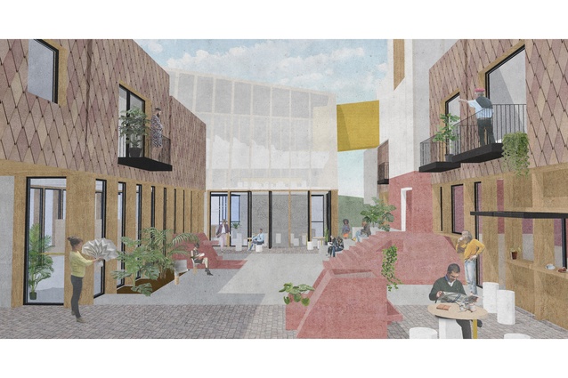 Campbell founded a design collective with four other graduates called AHHA. The group were finalists in a recent competition to design co-housing at Collett's Corner in Lyttelton.