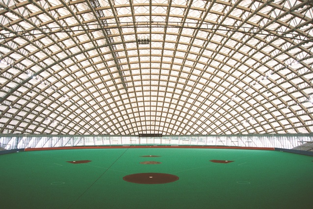 Dome in Odate (multipurpose dome) (1993—1997), Odate-shi, Akita, Japan.