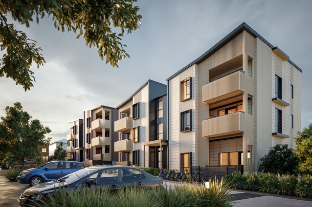 Ngā Kāinga Anamata will deliver 30 new homes within five, three-level apartment buildings in Auckland’s Glendowie. 