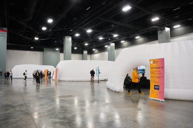 The pop up crit rooms.