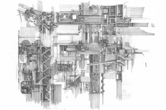 Winner – Overall and Hybrid Category: <em>Apartment #5, a Labyrinth and Repository of Spatial Memories</em> by Clement Laurencio, Bartlett School of Architecture, UCL.