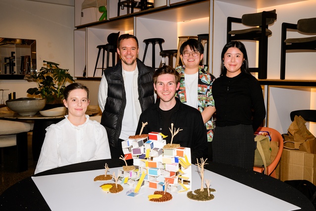 The team from Paul Brown Architects: Abby-Jane Taylor, James Maddison, Robbie Anderson,  Shan Yu and Christina Zhu.