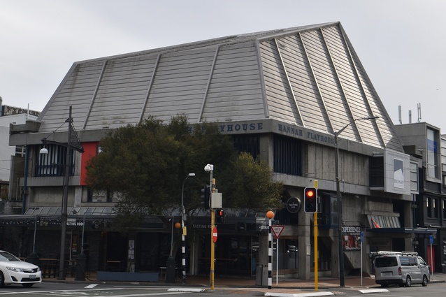 The building, with its striking Brutalist design, is a landmark in central Wellington. 