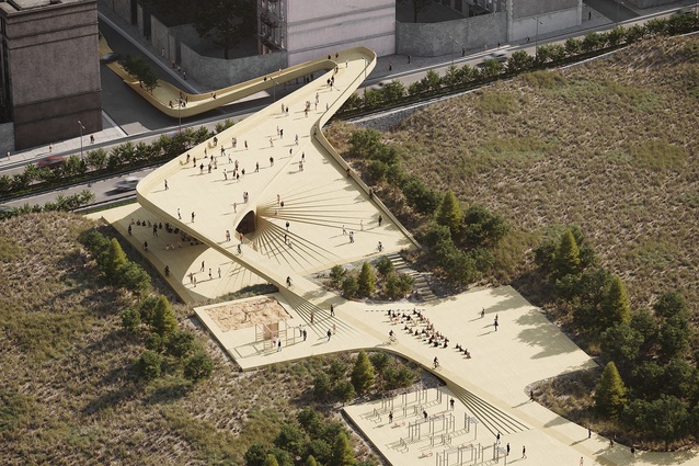 Future Project of the Year: Dream Pathway/ The connection between the sports recreation park to a cultural Street by CAATStudio (Kamboozia Architecture and Design Studio).
