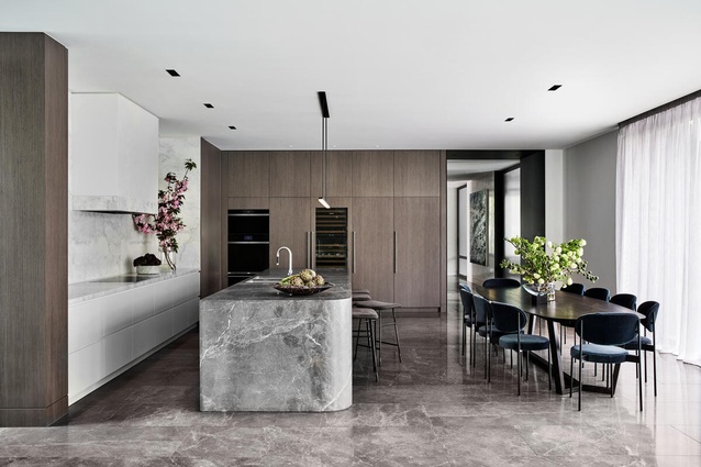 NNH Residence by Miriam Fanning of Mim Design won first place in the Contemporary Kitchen category of KDC 2019.
