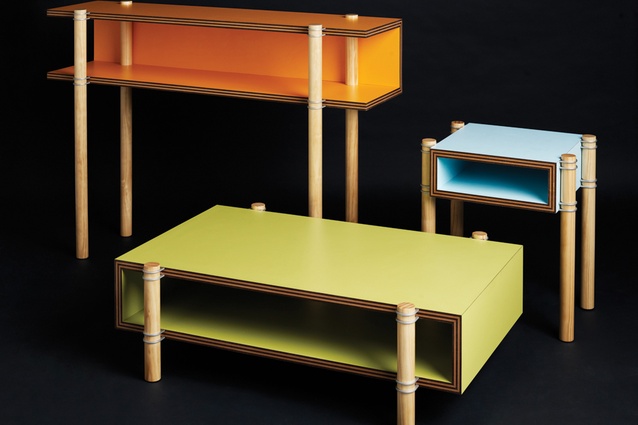 Sideboard, side table and coffee table from the Pacific Allsorts range.