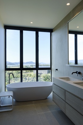 Even the ensuite is designed to optimise the sea views.
