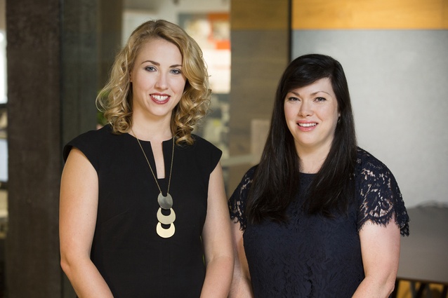 Audrey de Filippis (left) and Céili Murphy join the Ignite Architects studio in Auckland.
