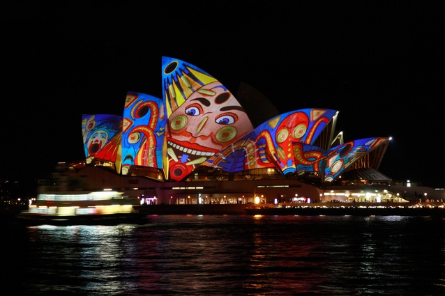 Using the legendary Sydney Opera House as a stage, the Spinifex Group impressed the crowds with a vibrant flow of imagery in the show <em>Play</em>. 