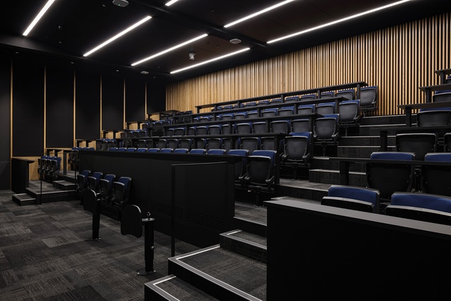 One of the two 100-seat lecture theatres.