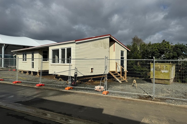 The house in its home for the year. It will be renovated and auctioned in situ before being moved to its final destination.