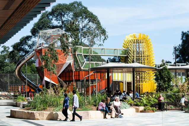 Wadanggari Park is a highly complex project that has been constructed over the North Shore railway line.