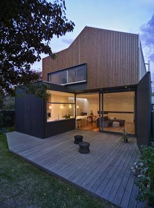 The exterior of the Melbourne home. 