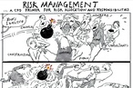 Cartoon - Malcolm Walker ‘Risk management...’