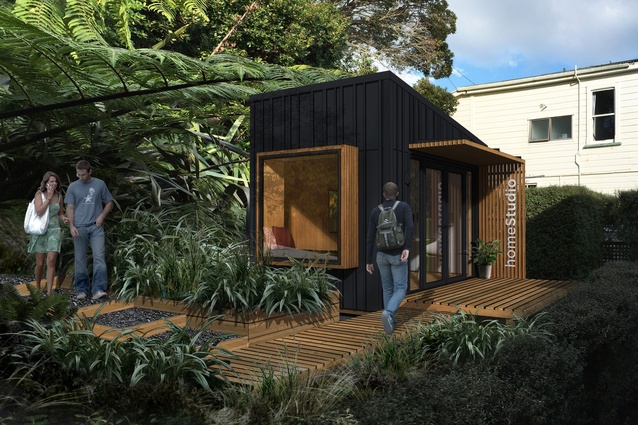 The modular Nook Home Studio, designed to be able to be constructed without consent in a backyard.