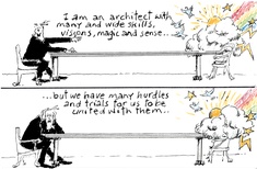Cartoon - Malcolm Walker ‘Dreaming...’