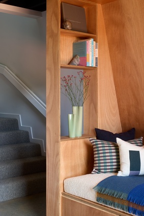 A built-in daybed doubles as guest accommodation. 