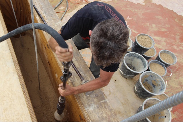 A rammed earth builder hoping to change construction for good