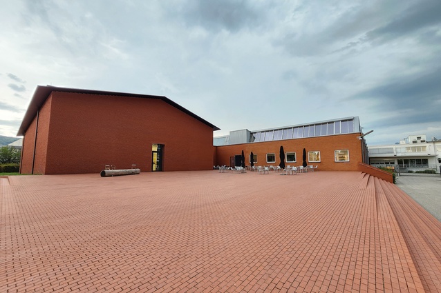 Herzog & de Meuron’s Schaulager: The uncompromising brick container indicates little concession to public invitation. The Schaulager interiors display decades of furniture, curated, interestingly, by colour, above the more jumbled basement displays.