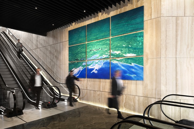 An ARTTFORM installation at PWC in Commercial Bay, Auckland.