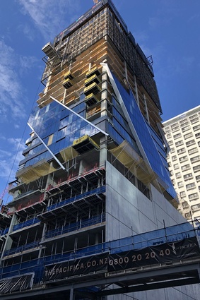 The Pacifica under construction. 