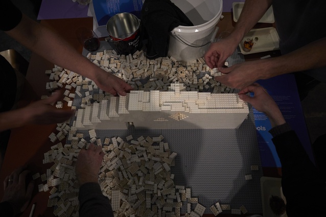 Teams had nearly 200kgs of white Lego in various shapes and sizes to work with to create their models.