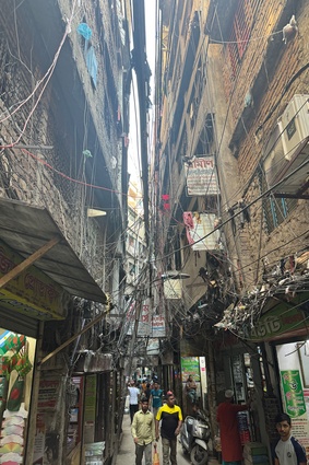 Old Dhaka and 45,000 people per square kilometre.
