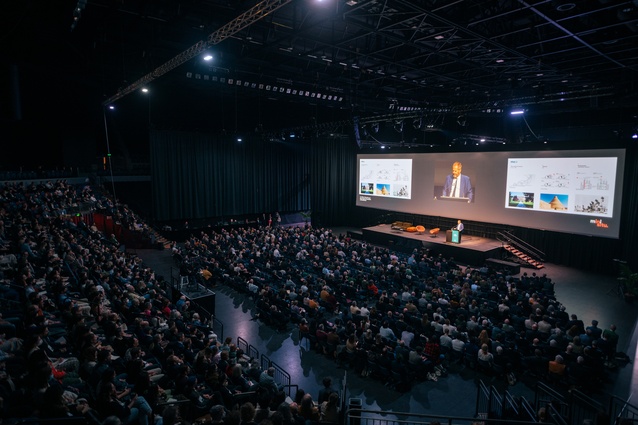 An audience of 1200 attended this year’s Te Kāhui Whaihanga New Zealand Institute of Architects mini in:situ at Spark Arena in Auckland. 