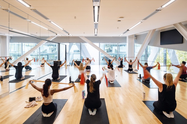 It’s not all grunting and groaning, panting and pounding; the Mind/Body Studio attends to student mindfulness. 