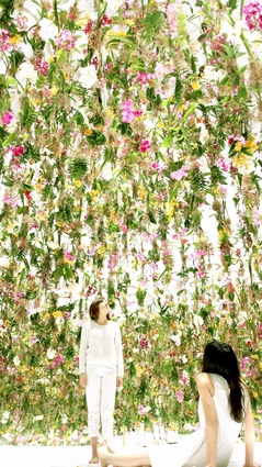 The Floating Flower Garden invites reflection on human issues.