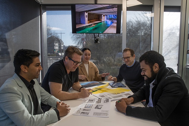 Matthew Charles with the team Plus Studio and construction company Icon Construction.