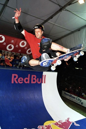 Mark’s first paid shoot was photographing Tony Hawk on the Red Bull Vert Ramp in Hamilton in 2000.