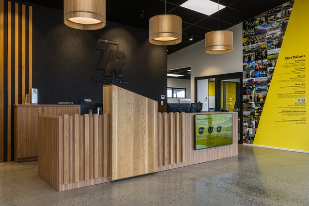 TR Group HQ by ArchInt winner of the Resene Total Colour Commercial Interior Office Company Award.