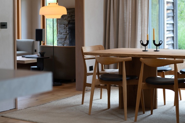 Simple, natural interior furnishings create a calm, warm environment and craft is celebrated throughout. 