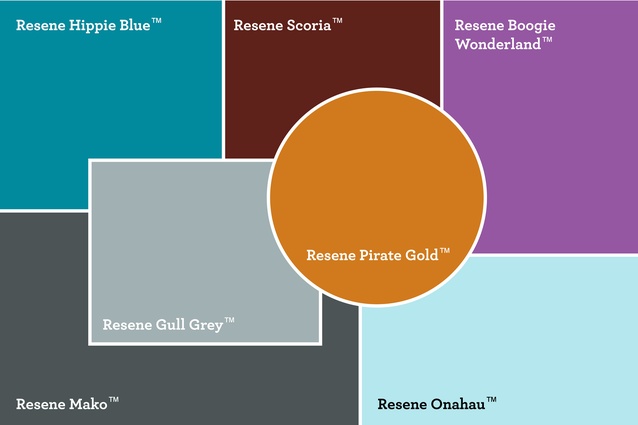 A selection of Resene colours that Maria has used for her moodboard.