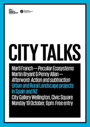 This iteration of City Talks takes place on Monday 19 October at City Gallery, Wellington.