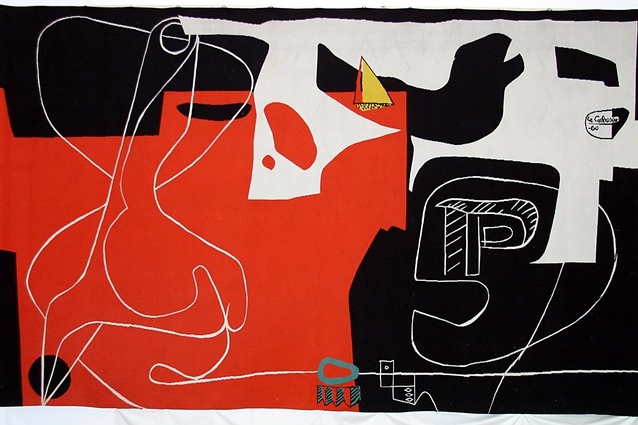 The tapestry <i>Les Dés Sont Jetés</i> (‘The Dice Are Cast’) by Le Corbusier was commissioned by Jørn Utzon for the Sydney Opera House in 1958.
