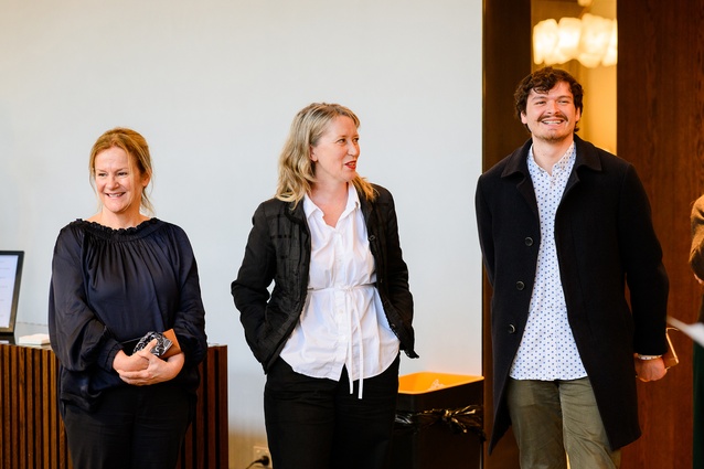 Judges Amanda Harkness, Rachel MacIntyre and Francisco Carbajal.